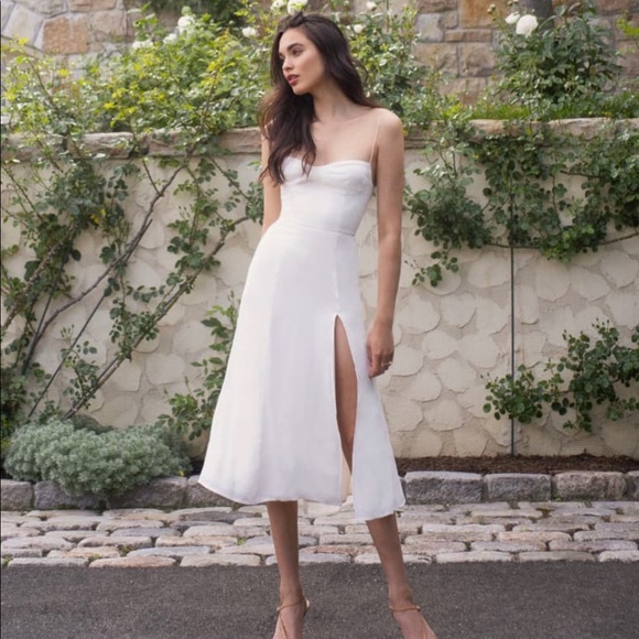 Reformation white Julliette dress. New with tags